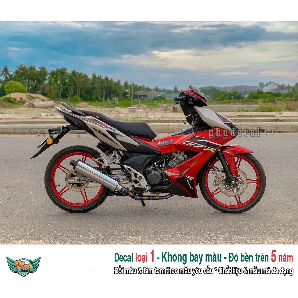 Tem rời Winner X GTR đỏ bạc (F)