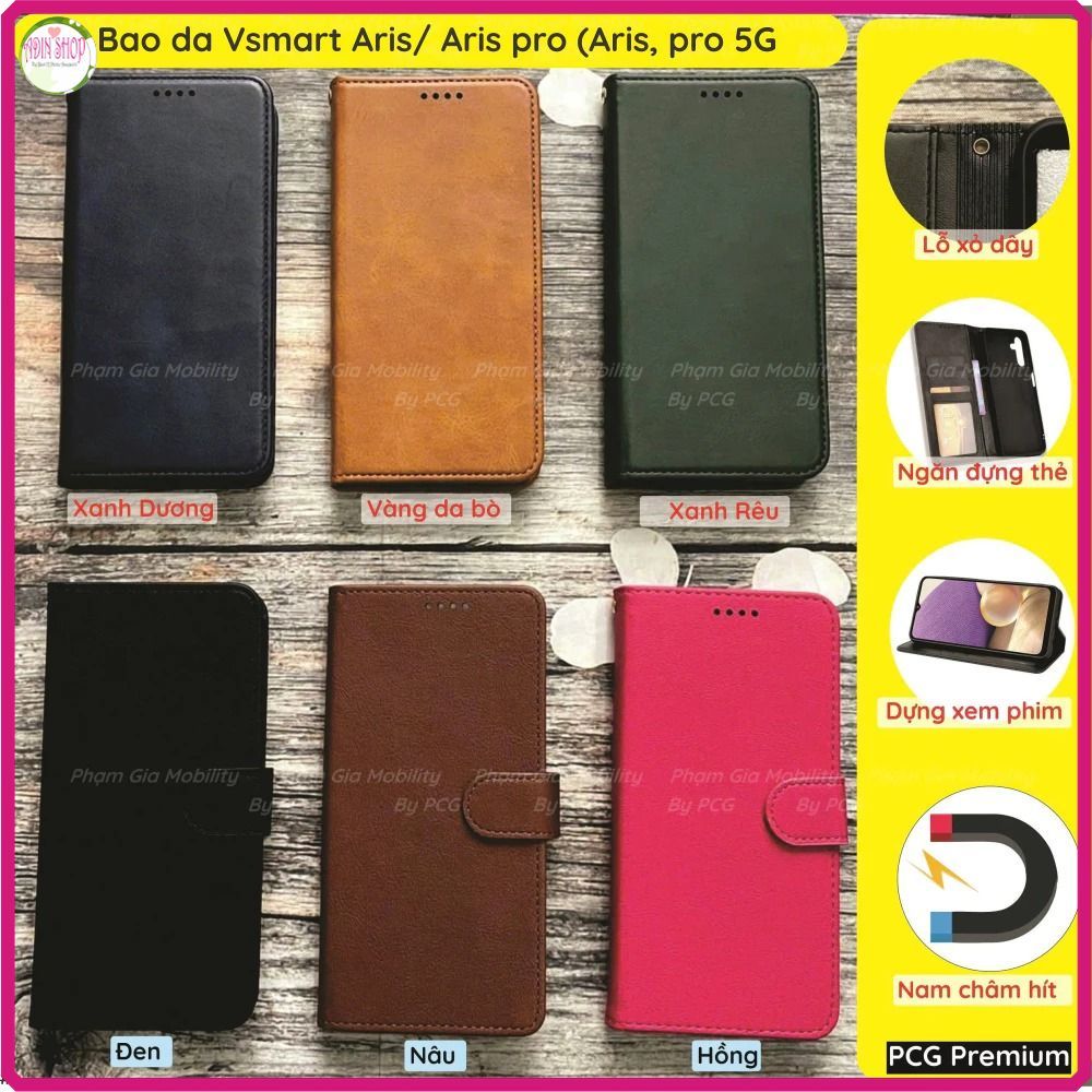 Bao da Vsmart Aris/ Aris pro chất da siêu đẹp siêu bền