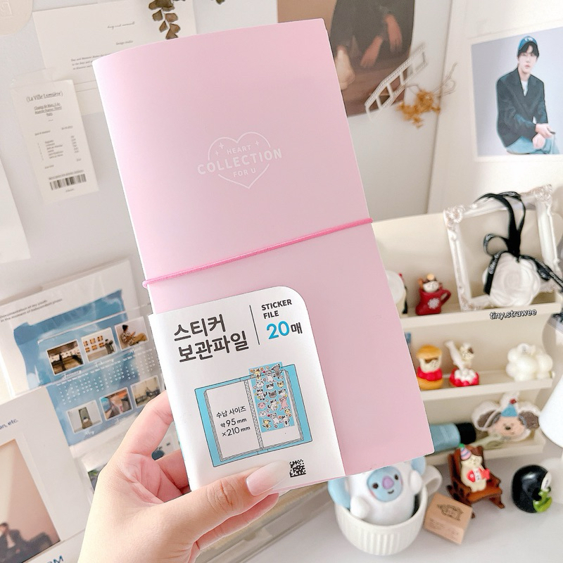 Sổ lưu trữ stickers Daiso Hàn | Tiny Strawee