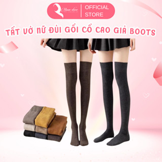  Tất vớ đùi qua gối giả boots nữ cổ cao len ủ kem chống nắng BT35 