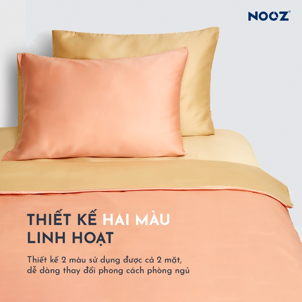 Vỏ Gối Nằm NOOZ Lụa Tencel 60s Mềm Mịn 50x70cm Vải Trơn Nhiều Màu NOOZ Home Goods Bedding | BigBuy360 - bigbuy360.vn