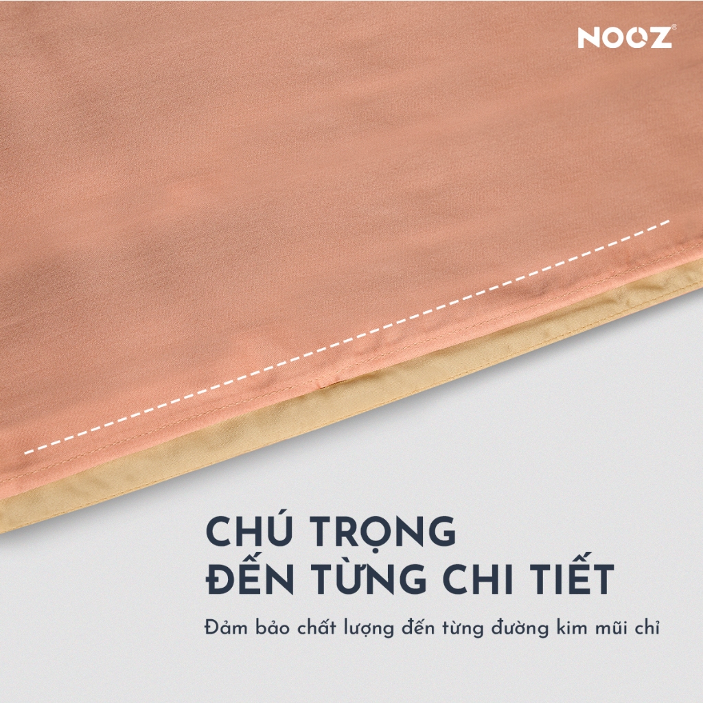 Vỏ Gối Nằm NOOZ Lụa Tencel 60s Mềm Mịn 50x70cm Vải Trơn Nhiều Màu NOOZ Home Goods Bedding | BigBuy360 - bigbuy360.vn