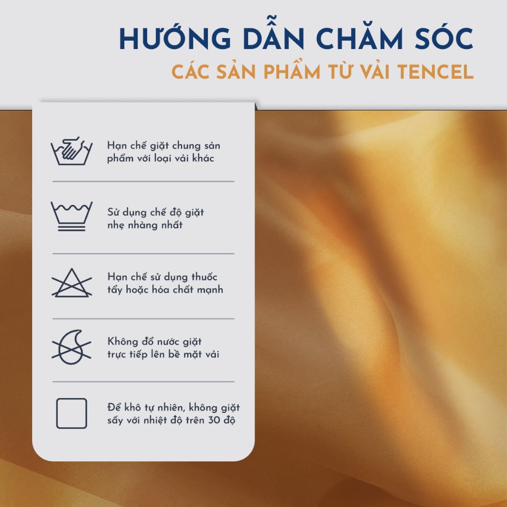 Vỏ Gối Nằm NOOZ Lụa Tencel 60s Mềm Mịn 50x70cm Vải Trơn Nhiều Màu NOOZ Home Goods Bedding | BigBuy360 - bigbuy360.vn
