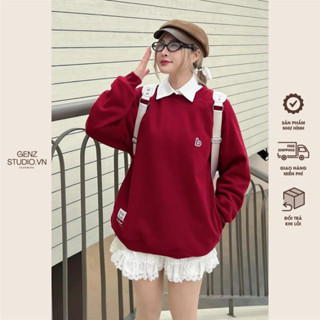 Áo Sweater Nỉ Lông Cáo Mềm Mịn Dày Dặn Logo Mini Basic Nam Nữ
