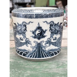 Bát hương Men Rạn Đen trơn Hoa Sen