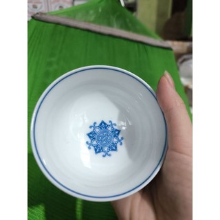 Bát cơm thờ men lam / Bát cơm cúng ]