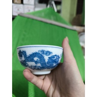 Bát cơm thờ men lam / Bát cơm cúng ]