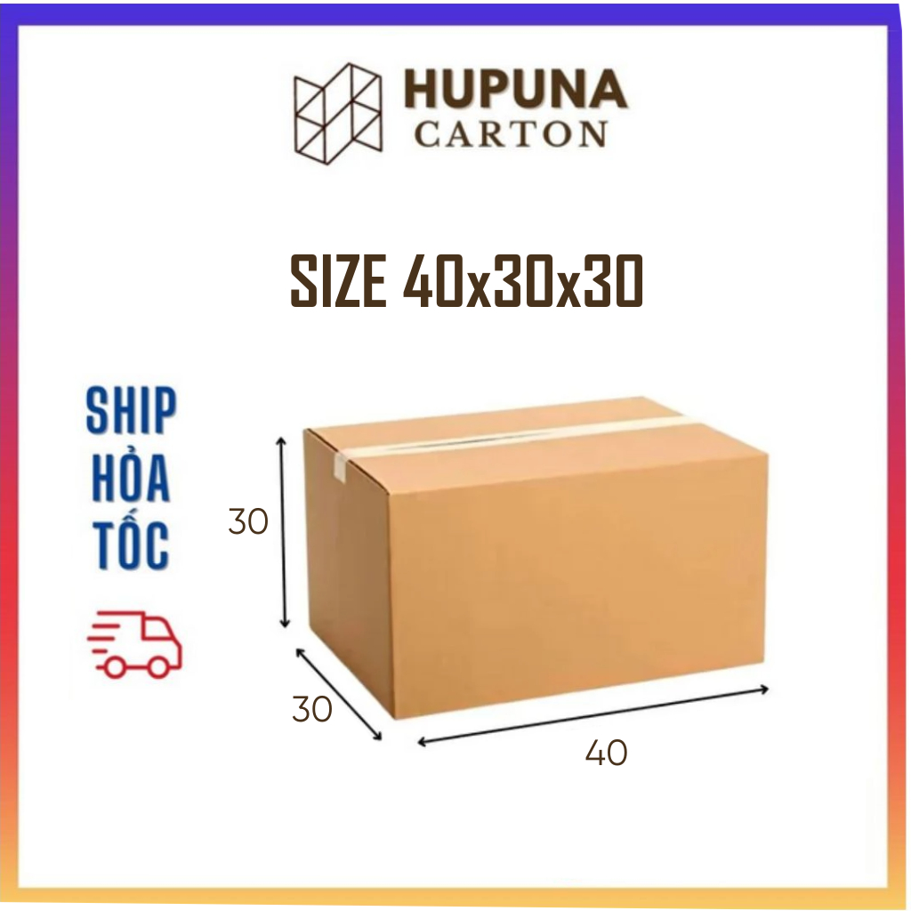 [FREESHIP] 40x30x30 - Combo 10 hộp carton 3 lớp giá rẻ đóng hàng