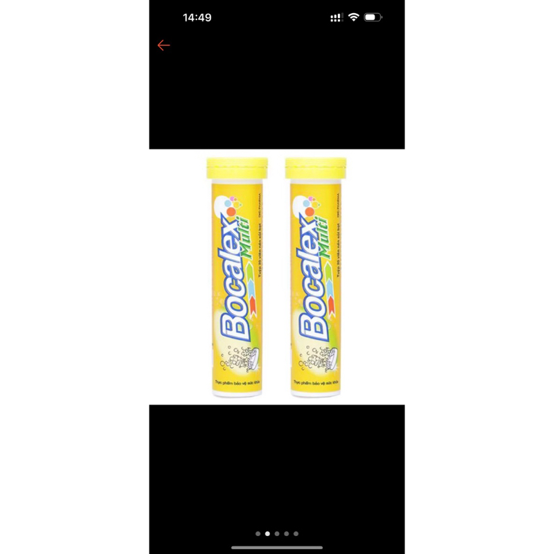 sủi bocalex bổ sung vitamin vị cam