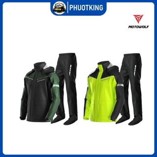   NEW 2023  Bộ quần áo mưa Motowolf MDL0403B mới nhất thêm cải tiến có bọc giầy 