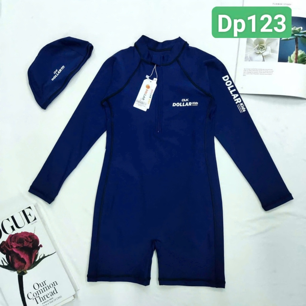Đồ Bơi Nữ Cao Cấp Liền Thân Dài Tay DollarKids | BigBuy360 - bigbuy360.vn