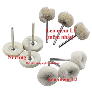 đầu nỉ đánh bóng điện thoại trục 2.3mm hoặc 3mm - đánh bóng kính - đánh bóng kim loại đánh bóng đá ngọc