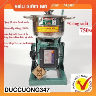  Máy xay thịt công nghiệp 750W làm giò chả  Tặng kèm T13 tháo lưỡi 01 cần xay ruốc  