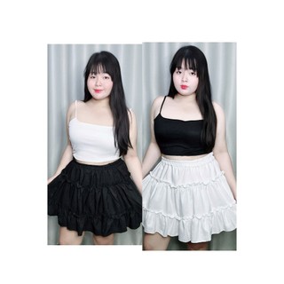 Chân váy lụa 3 tầng nữ bigsize (60-90kg) - V06