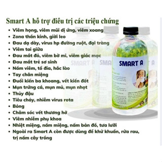 Nước anolyte-combo 3 chai dung dịch sát khuẩn Smart A 500ml - Khử khuẩn da vệ sinh mũi họng - An toàn không gây kích ứng