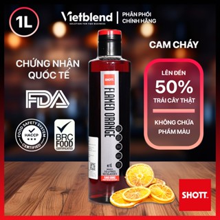 Syrup SHOTT Vị Cam Cháy (Flamed Orange) Chai 1 Lít