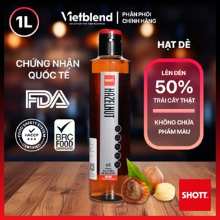 Syrup SHOTT Vị Hạt Dẻ (Hazelnut) Chai 1 Lít