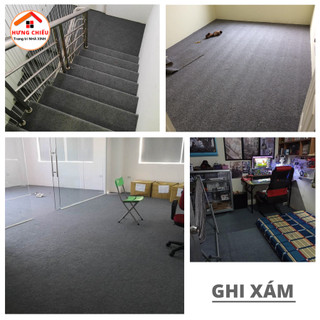 Thảm nỉ trải sàn, văn phòng nỉ hoa, nỉ trơn 5mm và 3mm - Hưng Chiếu ED22