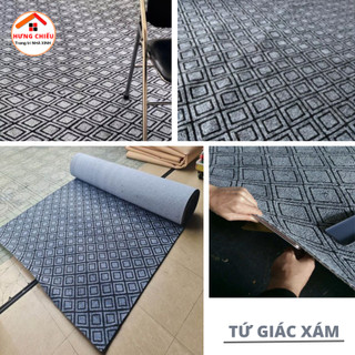 Thảm nỉ trải sàn, văn phòng nỉ hoa, nỉ trơn 5mm và 3mm - Hưng Chiếu ED22