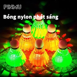  Quả cầu lông có đèn LED PINMU Trái Cầu Lông Phát Sáng Nhiều Màu Siêu Bền cho Luyện Tập Và Thi Đấu 