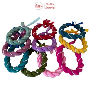 Mấn xoắn quấn ngọc,  khăn nữ đội đầu nhìu màu mặc áo dài và trang phục thời trang - Áo Dài Hoàng Mai