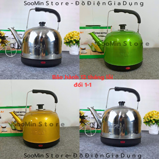 Ấm Siêu Tốc Inox JipLai Electric KETTLE 5 Lít chuẩn cao cấp , Siêu Điện Đun Nước Nhanh Tự Động Ngắt Khi Sôi SooMin Store