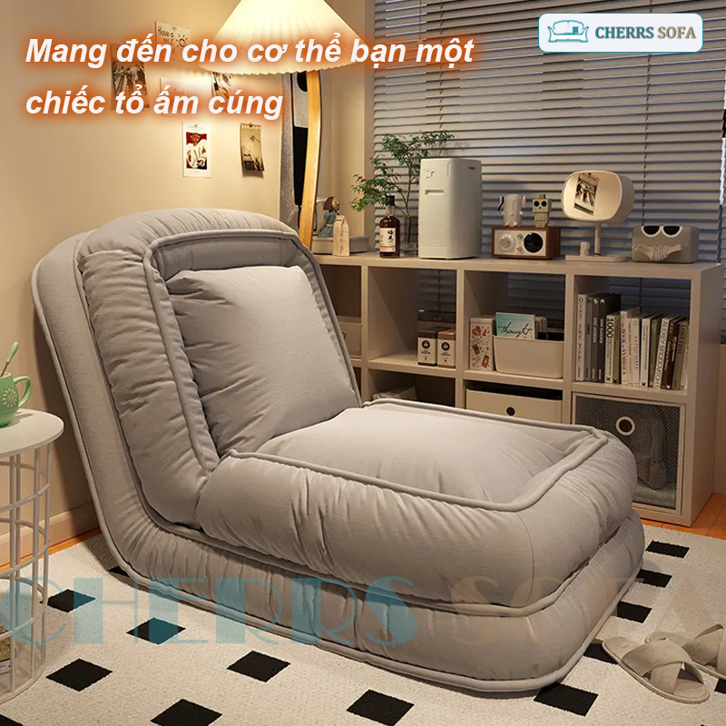  Cùng sản phẩm bán chạy trên Tiktok Ghế sofa lười tatami,Có thể nằm hoặc ngồi có thể điều chỉnh 5 góc độ 