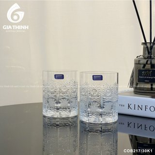 Cốc thủy tinh 300ml - (Mô tả) Bộ 6 Cốc thủy tinh Tiệp Bohemia Crystal Gia Thịnh cao cấp sang trọng đẹp - Hàng chính hãng