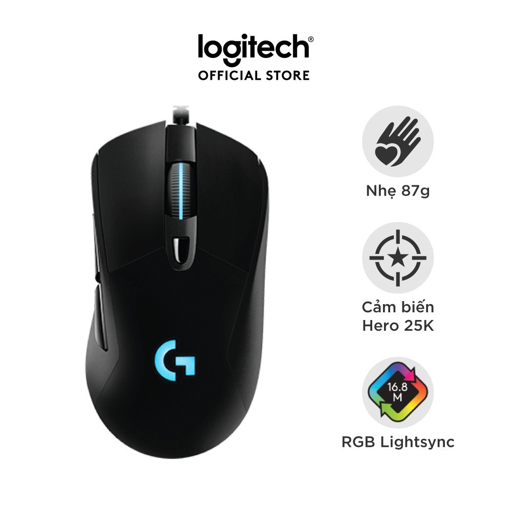 (VIP) Chuột Máy Tính Gaming Không Dây LED RGB Wireless LOGITECH G403/G407 Chuột PC Laptop Mouse Chơi Game Văn Phòng