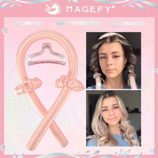 MAGEFY Dây Cao Su Uốn Tóc Không Nhiệt - Tạo Sóng Layer Tự Nhiên Tại Nhà, Dễ Dàng Sử Dụng 1460