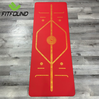 Thảm Cao Su Pu Dày 4.5mm Tập Yoga Gym Pilates Chống Trơn Trượt In Định Tuyến
