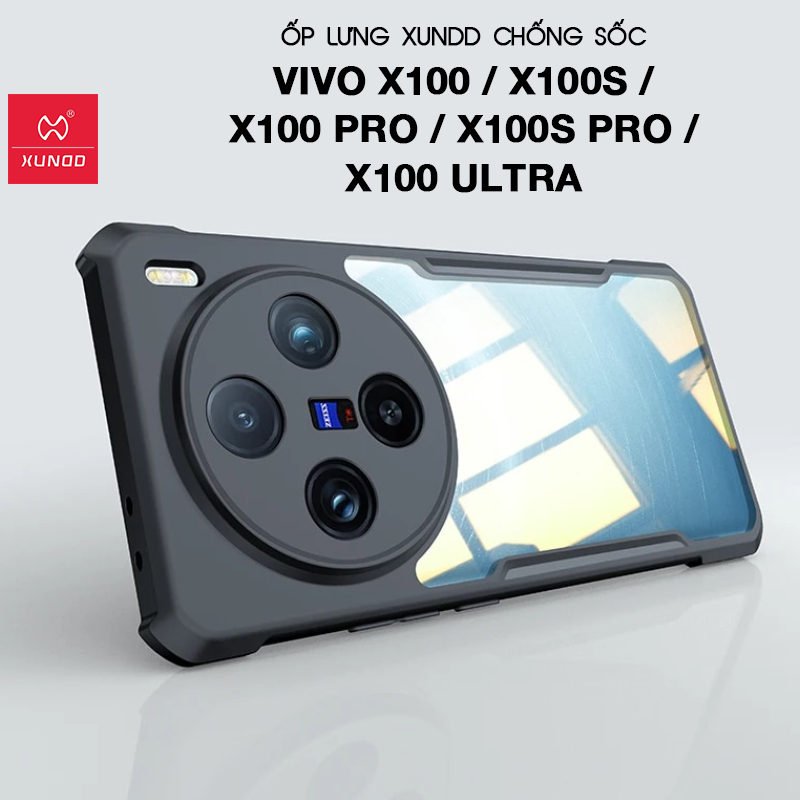 Ốp lưng XUNDD Vivo X100 / X100s / X100 Pro / X100s Pro / X100 Ultra - Chống shock, Viền TPU
