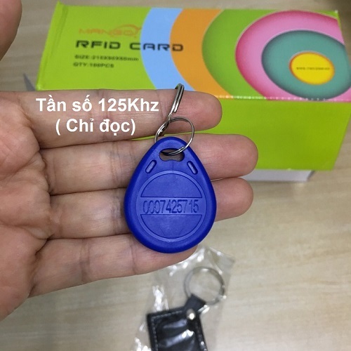 Thẻ Từ RFID Tần Số 125 Khz Dạng Móc Khóa Chip EM4100 (chỉ đọc)