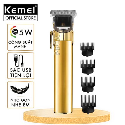 Tông đơ cắt tóc không dây Kemei KM-MAX5087 / KM-5087 thiết kế độc đáo, có thể cắt tóc, cạo râu... - Chính hãng