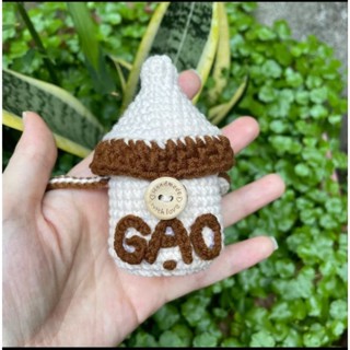 Túi đựng Tỏi hình Bình Sữa Cho Bé bằng len Handmade, đính tên bé miễn phí theo yêu cầu