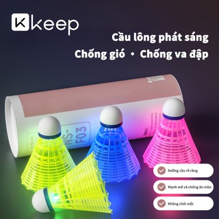 Quả cầu lông phát sáng KEEP cầu lông nhựa - có đèn chiếu huỳnh quang Đường Bay Ổn Định phát sáng đêm