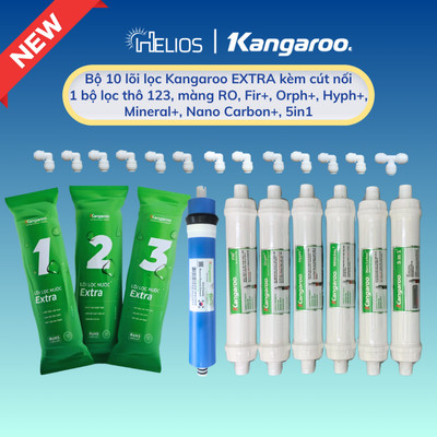 Trọn Bộ 10 Lõi Lọc Nước Kangaroo Hydrogen Dành Cho Máy KG100HC, KG10G5, KG100HP, KG10A16,...