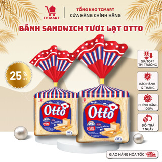 [DATE SIÊU MỚI] Túi Bánh Sandwich tươi lạt Otto 245g - Bánh ăn sáng - Bánh mì tươi - Đồ ăn vặt