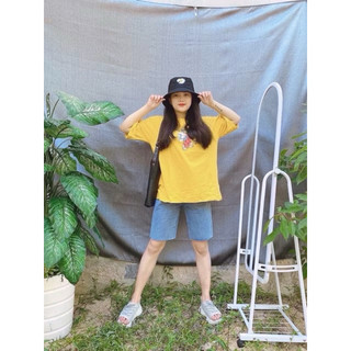 Quần short lửng jean kèm hình thật