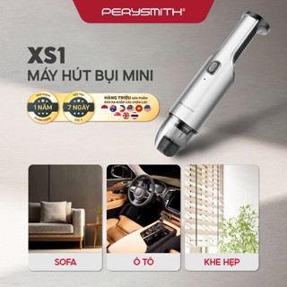 PerySmith XS1 Máy Hút Bụi Cầm Tay Mini Lực Hút Mạnh Pin Sạc Tiện Lợi Nhỏ Gọn Dùng Cho Ô Tô