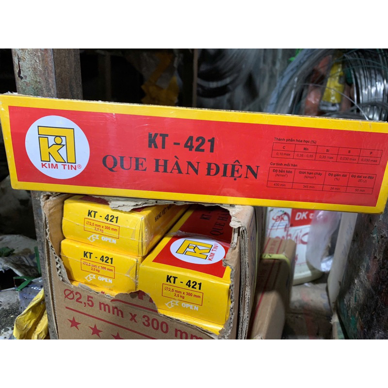 Que hàn kim tín , que hàn sắt 2,5mm (Bó 2,5kg)