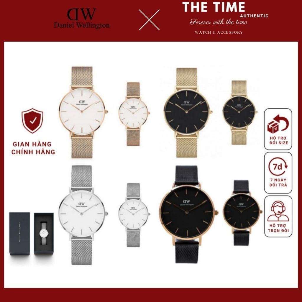 ( Tặng vòng tay DW) Đồng hồ DW nữ Authentic - Đồng hồ Daniel Wellington - Fullbox, thẻ , tag check c