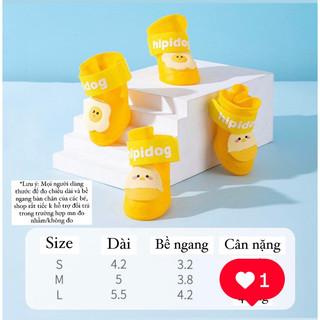 [Sẵn] Giày cho chó, giày cao su mềm cho chó