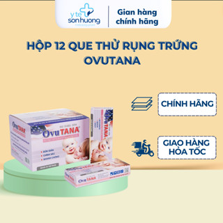 Hộp 12 que thử rụng trứng Ovutana kết quả chính xác, đơn giản - Canh có dễ dàng hơn