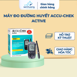 Máy đo đường huyết accu-chek active mg/dl, bao gồm kim và bút chích máu