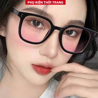 Mắt kính râm nữ AmintaByLove gọng vuông chữ V màu sắc thời trang cá tính đi biển chụp ảnh
