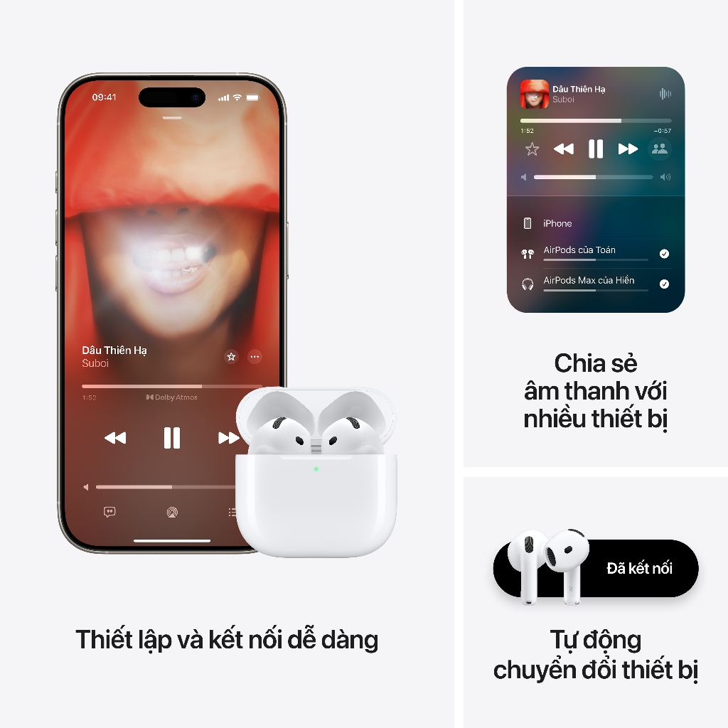 Tai nghe Apple AirPods 4 with Active Noise Cancellation | BigBuy360 - bigbuy360.vn