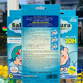 Dán Hạ Sốt Sakura hộp 3 bịch