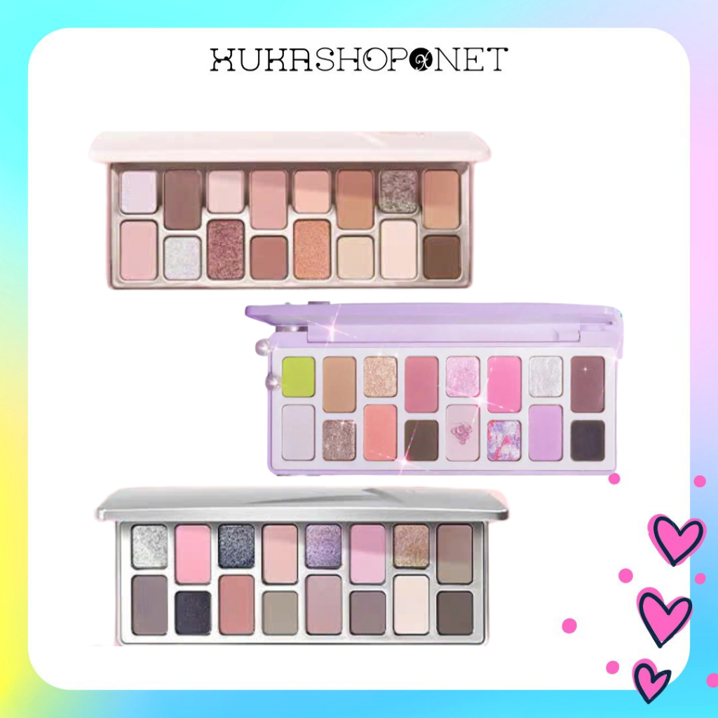 Bảng mắt Qianyan Natural Color Starring 16 ô màu lung linh có ánh nhũ lấp lánh