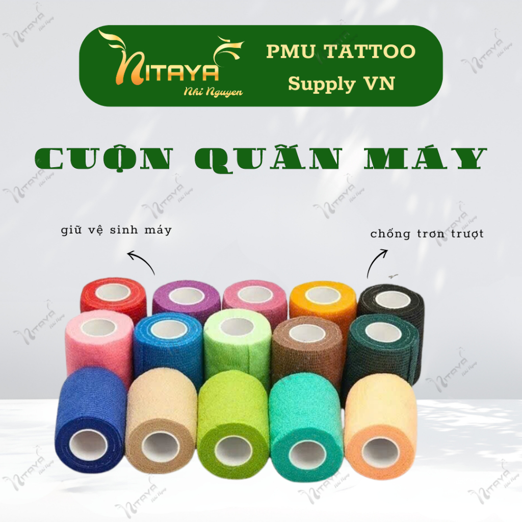 Cuộn băng quấn máy phun xăm ( 1 hộp 24 cuộn)